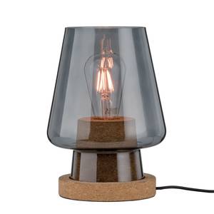 Tafellamp Iben transparant glas / kurk - 1 lichtbron