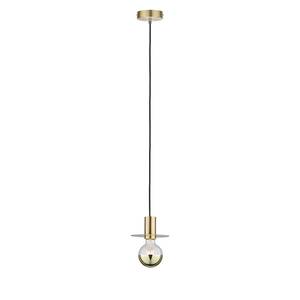 Suspension Stian Verre clair / Laiton - 1 ampoule