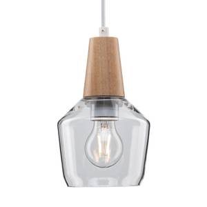 Hanglamp Yva transparant glas / aluminium - 1 lichtbron