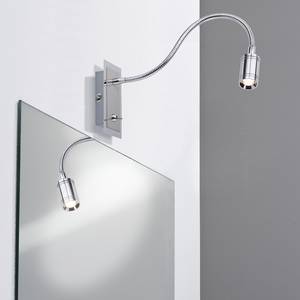 LED-wandlamp Zylindro chroom - 1 lichtbron