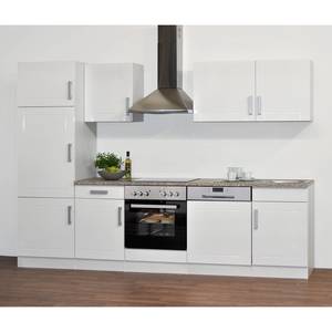 Küchenzeile Varel IV Hochglanz Weiß / Weiß - Mit Elektrogeräten