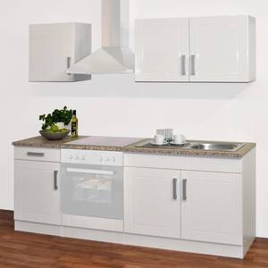 Keukenblok Varel I Hoogglans wit/wit - Zonder elektrische apparatuur
