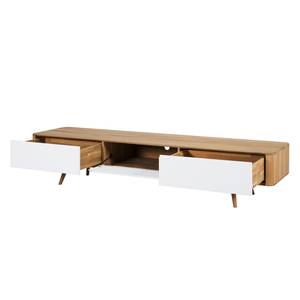 Tv-meubel Loca V deels massief wild eikenhout - Wild eikenhout - 225 x 42 cm