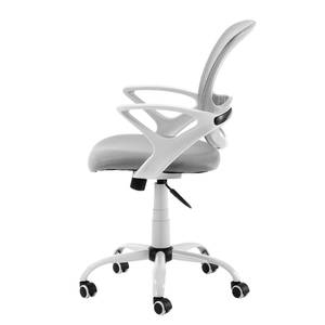 Chaise pivotante Douglin Mesh / Matière plastique - Gris clair / Blanc