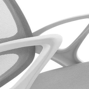 Chaise pivotante Douglin Mesh / Matière plastique - Gris clair / Blanc