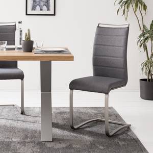 Sledestoelen Hobro (set van 2) geweven stof/staal