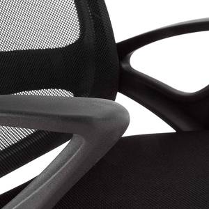 Chaise pivotante Douglin Mesh / Matière plastique - Noir / Argenté