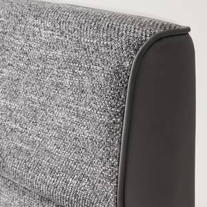 Chaise cantilever Abenra Tissu structuré / Acier - Acier inoxydable - Gris - Lot de 2