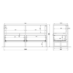 Ensemble meubles TV Mamiko III (2 élém.) Graphite