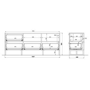 Ensemble meubles TV Mamiko II (2 élém.) Graphite