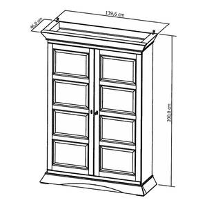 Armoire d’entrée Raustad Épicéa massif - Bleu