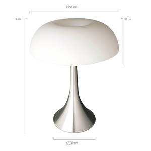 Tafellamp Ancilla II melkglas / aluminium - 1 lichtbron
