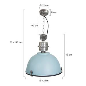 Suspension Bikkel Acier - 1 ampoule - Bleu pastel