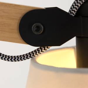 Wandlamp Mexlite X textielmix / massief beukenhout - 1 lichtbron