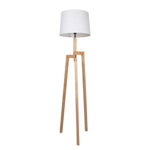 Lampadaire Mexlite XI Tissu mélangé / Hêtre massif - 1 ampoule