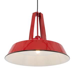 Hanglamp Mexlite XV staal - 1 lichtbron - Rood