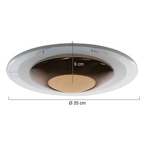 LED-plafondlamp Zelena glas / ijzer - 1 lichtbron
