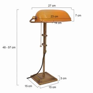 Dekorative Tischleuchte Ancilla Verre / Aluminium - 1 ampoule