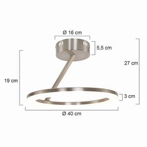Plafonnier LED Muriu Plexiglas / Acier - 1 ampoule - Diamètre : 40 cm