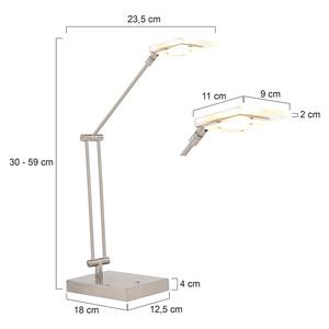 LED-tafellamp Marjoletii aluminium - 1 lichtbron