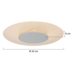 LED-plafondlamp Elanora plexiglas / staal - 1 lichtbron - Diameter: 42 cm