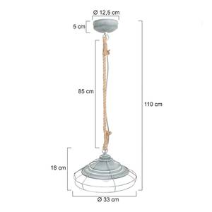 Hanglamp Mexlite XX ijzer - 1 lichtbron