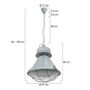 Hanglamp Mexlite XXI ijzer - 1 lichtbron