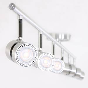 LED-plafondlamp Natasja I staal - Zilver - Aantal lichtbronnen: 6