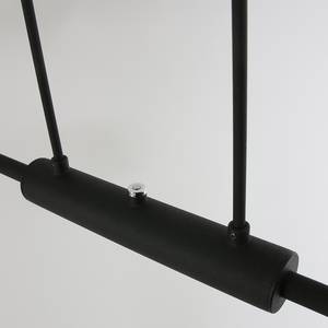 LED-hanglamp Zenith II staal - 2 lichtbronnen - Zwart