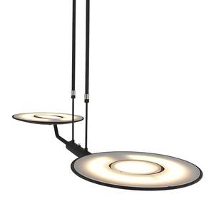 LED-hanglamp Zenith II staal - 2 lichtbronnen - Zwart