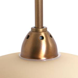 LED-tafellamp Monarch melkglas / staal - Koper - Aantal lichtbronnen: 1
