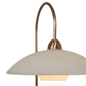 LED-tafellamp Monarch melkglas / staal - Koper - Aantal lichtbronnen: 1
