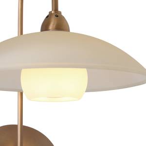 LED-wandlamp Monarch melkglas / staal - Koper - Aantal lichtbronnen: 1