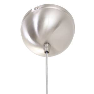 LED-hanglamp Monarch I melkglas / staal - 1 lichtbron - Zilver