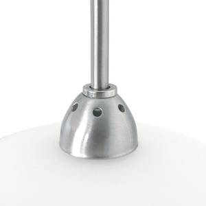 LED-wandlamp Monarch melkglas / staal - Zilver - Aantal lichtbronnen: 2