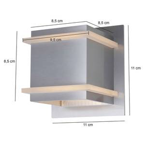 LED-wandlamp Liberstas IV plexiglas / staal - 1 lichtbron