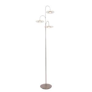 LED-staande lamp Roundy glas / staal - 3 lichtbronnen