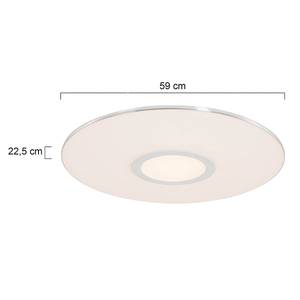 Plafonnier LED Viamao IV Plexiglas / Acier - 1 ampoule