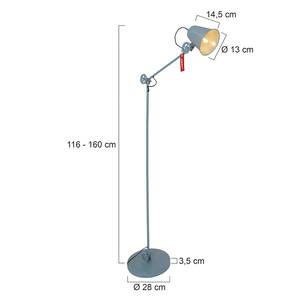 Lampadaire Dolphin Fer - 1 ampoule