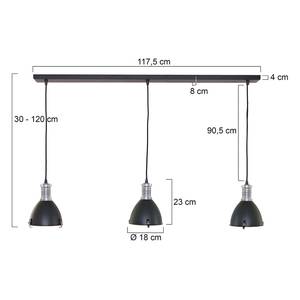 Pendelleuchte Storm II Milchglas / Aluminium - 3-flammig