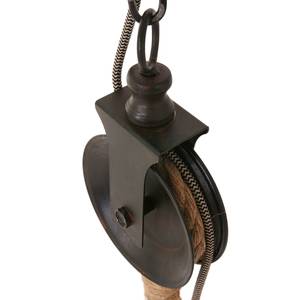 Hanglamp Liberty Bell massief hout / ijzer - 1 lichtbron