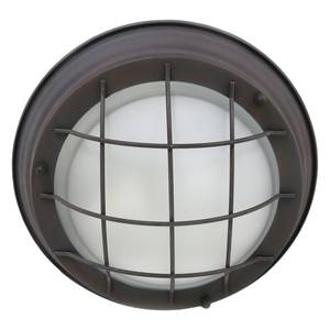 Plafondlamp Mexlite VIII melkglas / ijzer - 1 lichtbron - Bruin