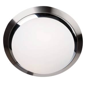 LED-Deckenleuchte Fullarton I Milchglas / Eisen - 1-flammig - Durchmesser: 24 cm