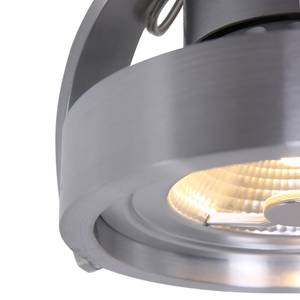Plafonnier LED Mexlite II Aluminium - Argenté - Nb d'ampoules : 1