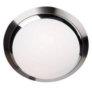 LED-plafondlamp Fullarton I melkglas / ijzer - 2 lichtbronnen - Diameter: 35 cm