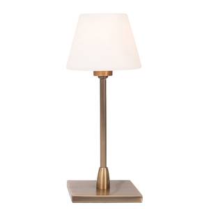 Lampe LED Ancilla I Verre dépoli / Fer - 1 ampoule - Laiton