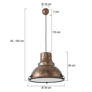 Suspension Parade I Fer / Verre de sécurité - 1 ampoule