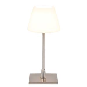 LED-tafellamp Ancilla I melkglas / ijzer - 1 lichtbron - Zilver