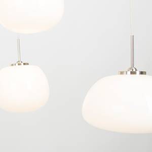 LED-hanglamp Bollique I melkglas / ijzer - 8 lichtbronnen