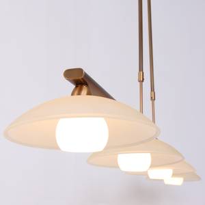 LED-hanglamp Monarch II glas / staal - Goud - Aantal lichtbronnen: 4